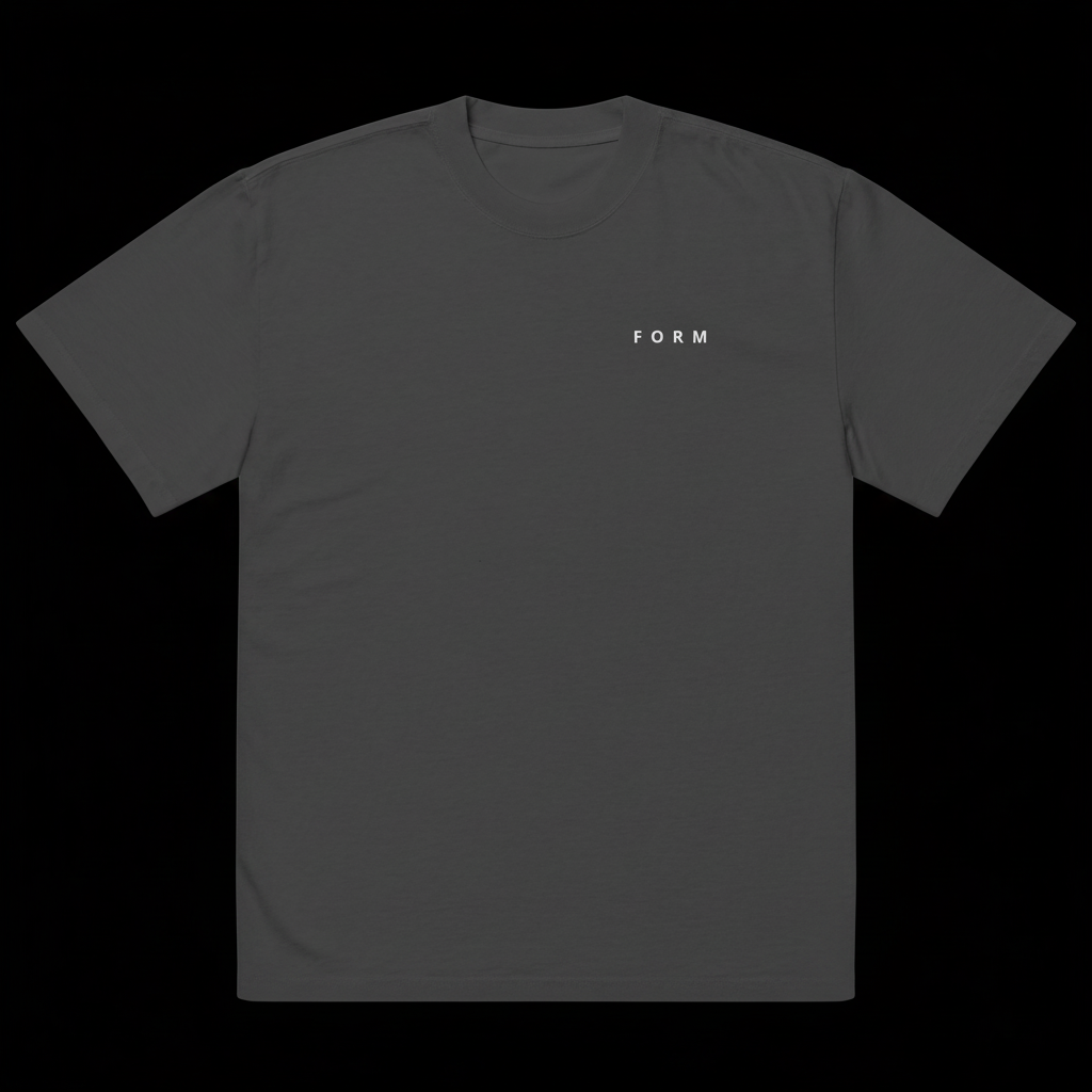 FORM TEE 01 - Dark Background Front