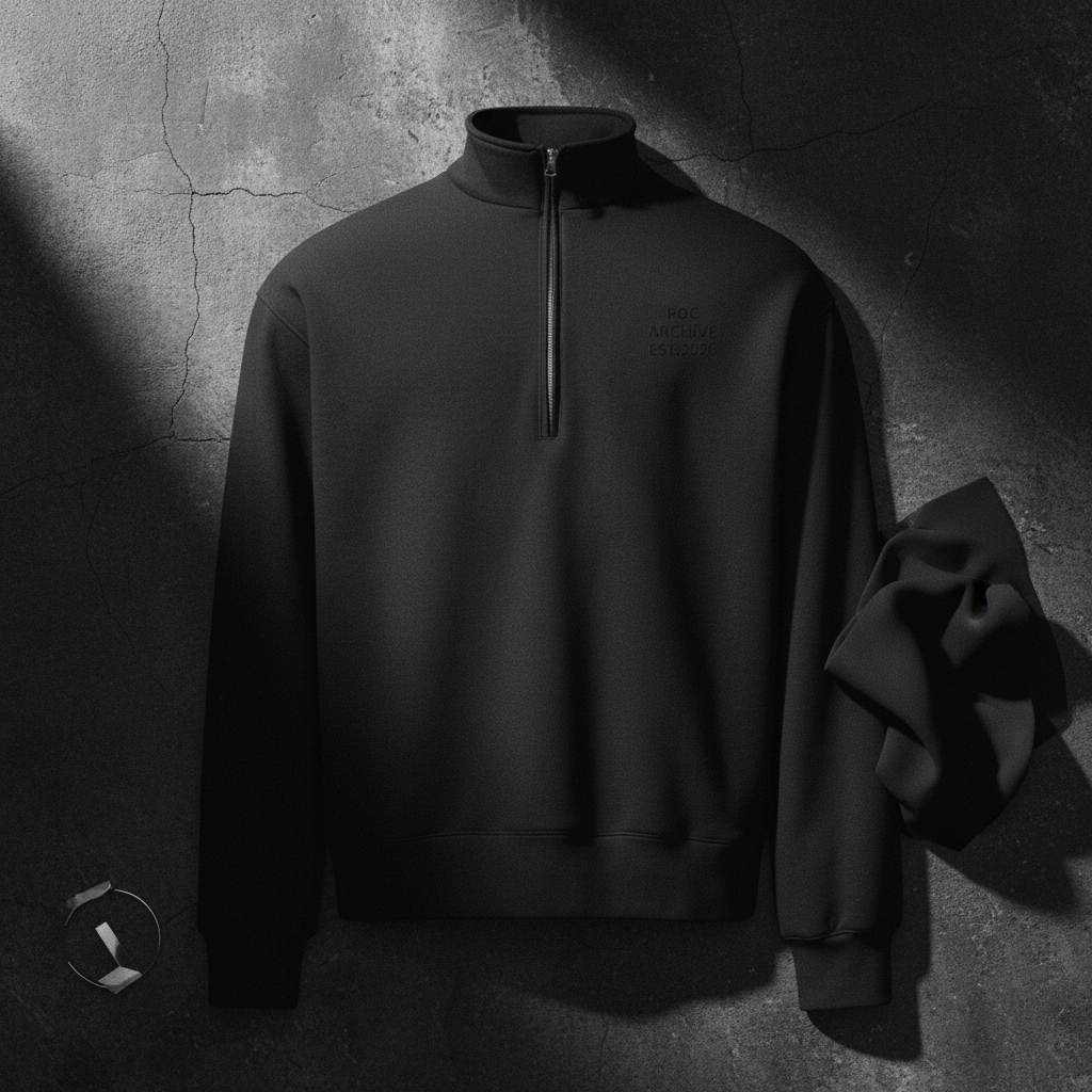 Half-Zip — Flatlay