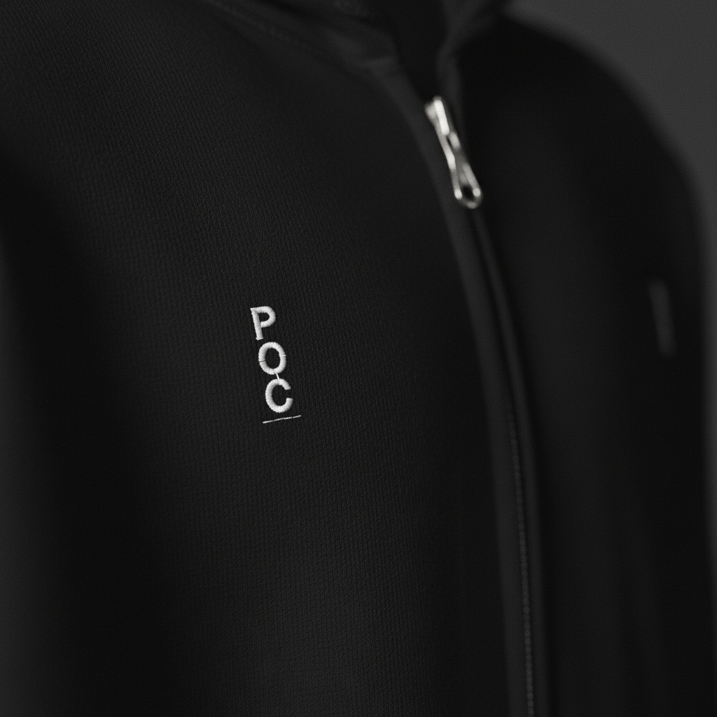 POC Zip Hoodie — Chest Detail Corrected